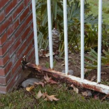 Barry Handyman - Rusted Wrought Iron Before Repair - Handyman Near Me Barry Handyman - Rusted Wrought Iron Before Repair - Handyman Near Me