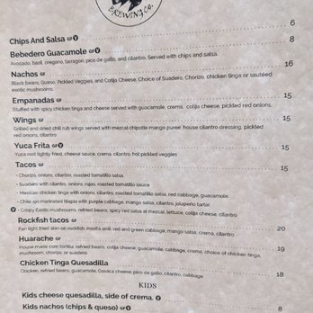 Rockfish Brewery - Bebedero menu at Rockfish Downtown - Breweries Near Me - Charlottesville, Virginia