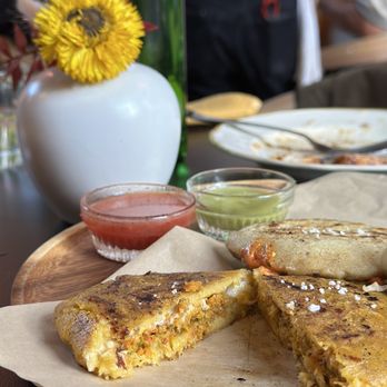 Popoca - pupusas were so warm, crispy, and delicious - Salvadoran Near Me - Oakland, California
