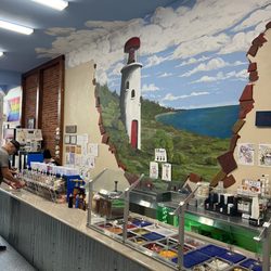 Lighthouse Yogurt - This and "Don't go Breakin' My Heart" (Elton and Kiki) playing in the background.