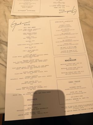 Menu photo 1 Goodman’s Bar New York, NY