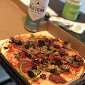 Old Town Brewing - GF crust, vegan cheese, house special pizza ! + Hazy IPA takeout noms - Breweries Near Me - Portland, Oregon Old Town Brewing - GF crust, vegan cheese, house special pizza ! + Hazy IPA takeout noms - Breweries Near Me - Portland, Oregon