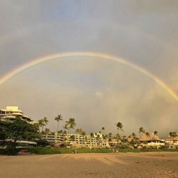 Vincent Vacations-Travel Agency OKC - Double rainbow above Sheraton Maui