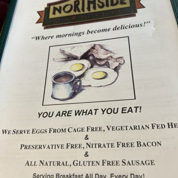 Northside Grill - Menu cover - Diners Near Me - Ann Arbor, Michigan