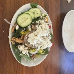 Greek salad with chicken Greek salad with chicken