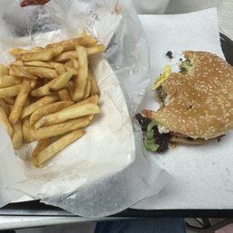 6oz Burger(I can't handle the 8oz!) and some great fries! 6oz Burger(I can't handle the 8oz!) and some great fries!
