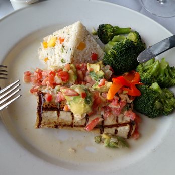 Chart House - Grilled Mahi Mahi with Pico de Gallo and sticky rice - Seafood Near Me - Weehawken, New Jersey