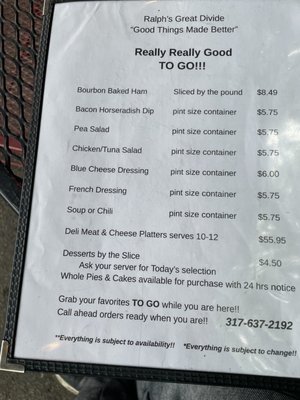 Menu photo 4 The Great Divide Indianapolis, IN