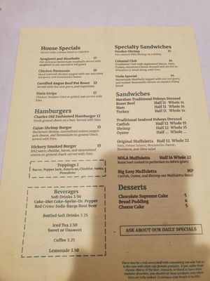 Menu photo 2 Charles Seafood Harahan, LA