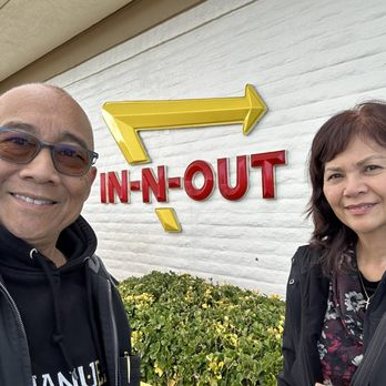 In-N-Out Burger - Mike and Mona ready to enjoy this Christian-owned establishment! - Burgers Near Me - Lancaster, California In-N-Out Burger - Mike and Mona ready to enjoy this Christian-owned establishment! - Burgers Near Me - Lancaster, California