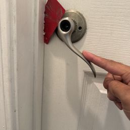 Dysfunctional door lock system. Latch won't move. Dysfunctional door lock system. Latch won't move.