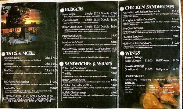 Menu photo 6 Whisky D's Two Rivers, WI