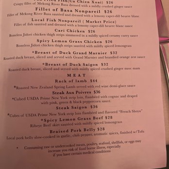Duc's Bistro - Menu page 3 - French Near Me - Honolulu, Hawaii