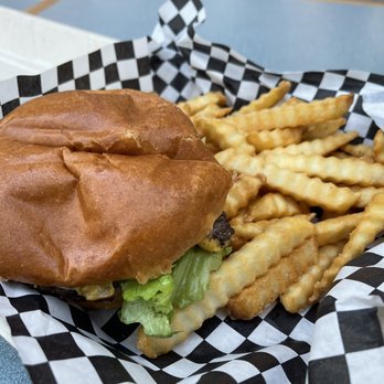 The Burger Spot - a basket of fries and a sandwich - Burgers Near Me - Hanford, California The Burger Spot - a basket of fries and a sandwich - Burgers Near Me - Hanford, California