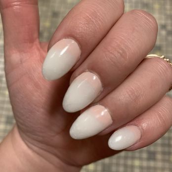 Glitz Nail - Suppose to be ombré White tip nails - Waxing Near Me - New York, New York Glitz Nail - Suppose to be ombré White tip nails - Waxing Near Me - New York, New York