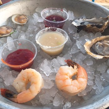 Sam's Chowder House - Raw Bar Medley: Shrimp, oysters, clams | $14.95 (Skip!) - Seafood Near Me - Half Moon Bay, California