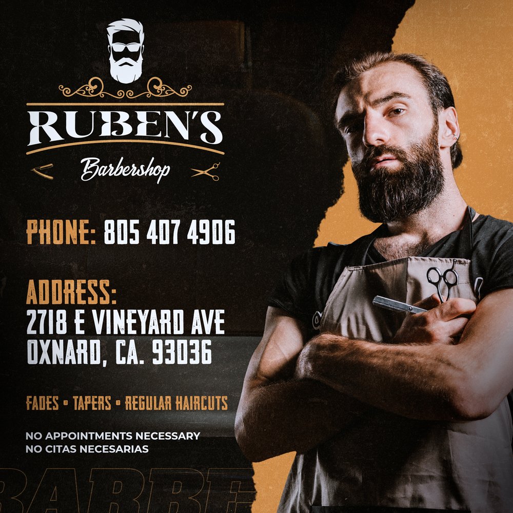 RUBEN’S BARBER SHOP Request an Appointment 2718 E Vineyard Ave