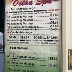 Ocean Spa - Updated pricing