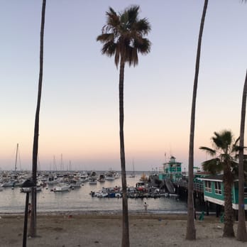 Steve's Steakhouse - Sunset view as our dinner was nearing an end - Steakhouses Near Me - Avalon, California