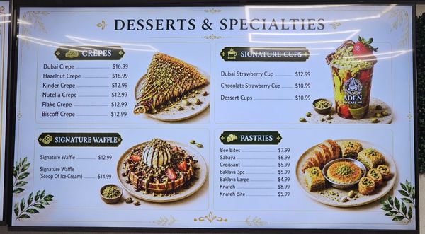 Menu photo 2 Aden Cafe Homewood, AL