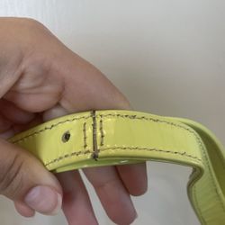 Joe's Cobbler Workbench - Strap that they cut and then reattached.