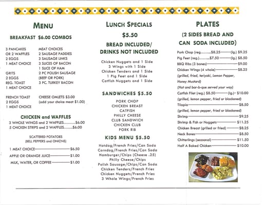 Menu photo 7 E & N Good Home Style Triana, AL Menu photo 7 E & N Good Home Style Triana, AL