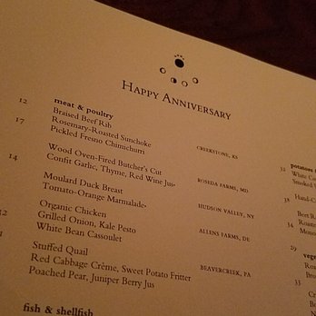 Blue Duck Tavern - Personalized Anni menus - New American Near Me - Washington, DC, District of Columbia