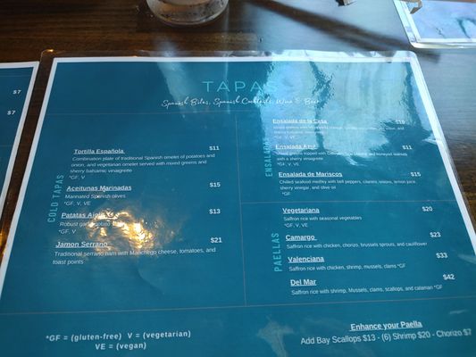 Menu photo 4 Tapas N Indianapolis, IN