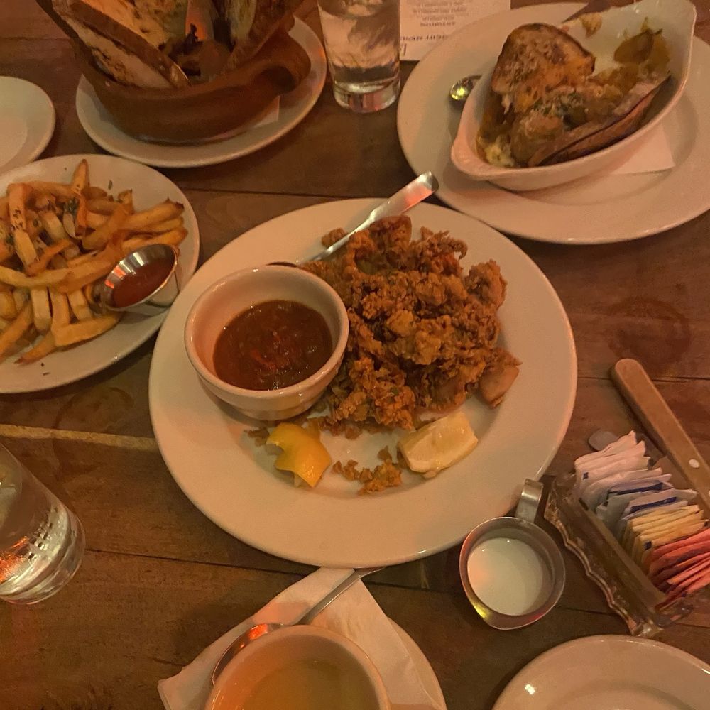 Rosemary French fries, Calamari, goat cheese, meatballs and pizza. Rosemary French fries, Calamari, goat cheese, meatballs and pizza.