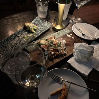 The Devonshire Club - Flatbreads that we destroyed. So good! - Wine Bars Near Me - Dallas, Texas The Devonshire Club - Flatbreads that we destroyed. So good! - Wine Bars Near Me - Dallas, Texas
