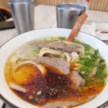 Noodle St - Signature Beef Noodle ($14.50) - beef shank, radishes, cilantro and leeks - Noodles Near Me - Pasadena, California