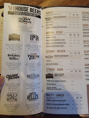Menu photo 6 Yard House Temecula, CA