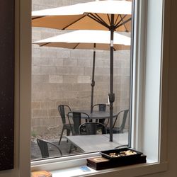 Crosby Bakery - They have a cute outside dining area.