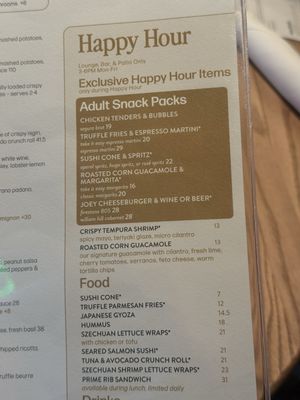 Menu photo 4 JOEY Valley Fair Santa Clara, CA