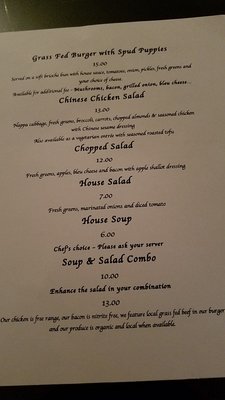 Menu photo 1 Amillias Garberville, CA