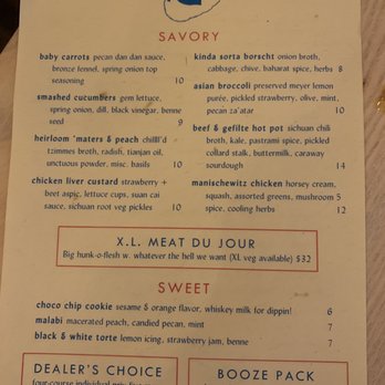 Little Bear - Menu June 6, 2021 - New American Near Me - Atlanta, Georgia