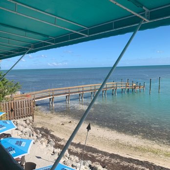 Lazy Days Restaurant - View from upper deck. - Seafood Near Me - Islamorada, Florida