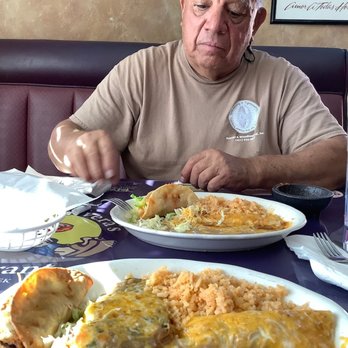 Olvera's Restaurant - My boyfriend ordered #00, 1 shredded beef taco and plain cheese enchilada. - Mexican Near Me - Ridgecrest, California Olvera's Restaurant - My boyfriend ordered #00, 1 shredded beef taco and plain cheese enchilada. - Mexican Near Me - Ridgecrest, California