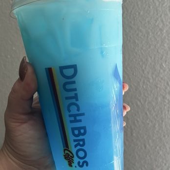 Dutch Bros Coffee - Dutch H2O- coconut, vanilla, blue raspberry & coconut milk - Juice Bars & Smoothies Near Me - Orlando, Florida Dutch Bros Coffee - Dutch H2O- coconut, vanilla, blue raspberry & coconut milk - Juice Bars & Smoothies Near Me - Orlando, Florida