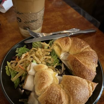 Red Pipes Cafe - Turkey Brie Sandwich  Iced pumpkin latte - Coffee & Tea Near Me - Forest Hills, New York
