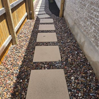 Palm Construction - Another post of the side work area. - Decks & Railing Near Me - Austin, Texas