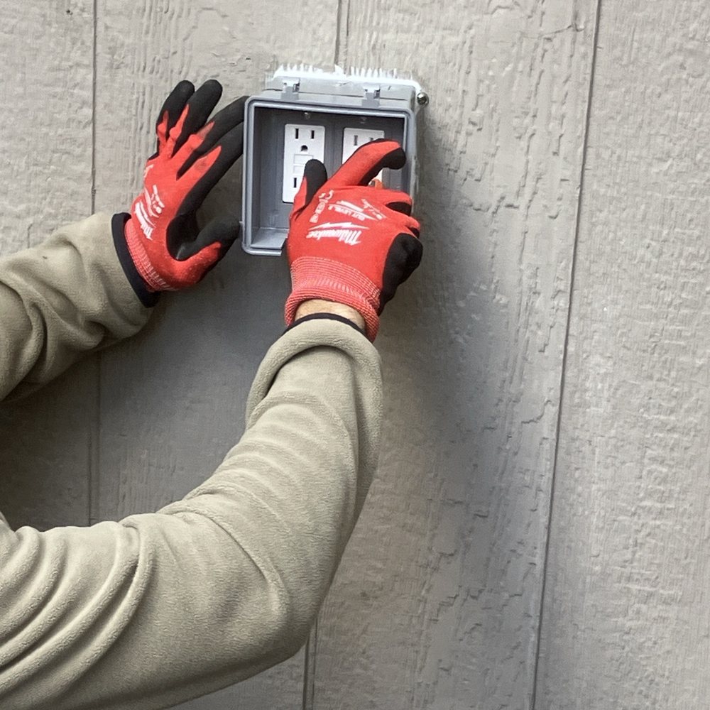 Max Electric - New outlets with cover caulked into place - Electricians Near Me - San Francisco, California