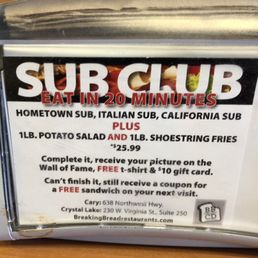 Sub Club challenge details