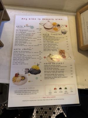 Menu photo 1 NaYa Dessert Cafe San Francisco, CA Menu photo 1 NaYa Dessert Cafe San Francisco, CA