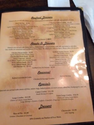 Menu photo 2 Hollier's Cajun Kitchen Sulphur, LA