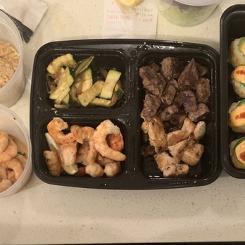 Benihana - Chandler - Benihana Trio, extra shrimp, chicken rice and Las Vegas roll - Sushi Bars Near Me - Chandler, Arizona Benihana - Chandler - Benihana Trio, extra shrimp, chicken rice and Las Vegas roll - Sushi Bars Near Me - Chandler, Arizona