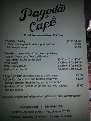 Menu photo 6 Pagoda Cafe New Orleans, LA Menu photo 6 Pagoda Cafe New Orleans, LA