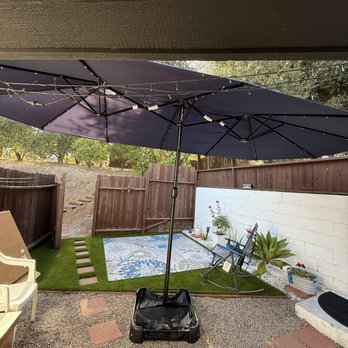Top Notch Turf - Getting ready for our outdoor furniture. - Artificial Turf Near Me