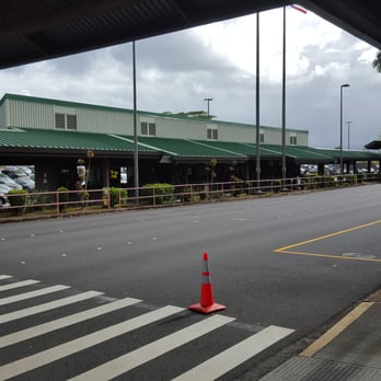 Alamo Rent A Car - Rental Car area (Where Alamo is at) along with the other major rental car companies outside Hilo International Airport - Car Rental Near Me - Hilo, Hawaii