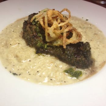 BREW'd Craft Pub - Wagyu flat iron steak over risotto - Gastropubs Near Me - Honolulu, Hawaii BREW'd Craft Pub - Wagyu flat iron steak over risotto - Gastropubs Near Me - Honolulu, Hawaii